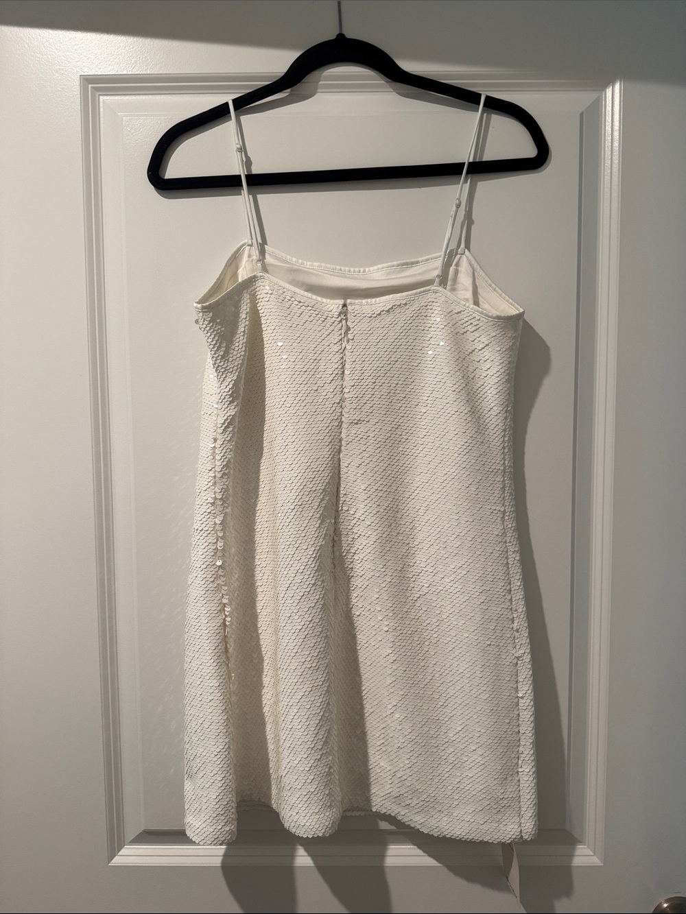 Abercrombie & Fitch White Sequin Mini Dress - Picture 3 of 4